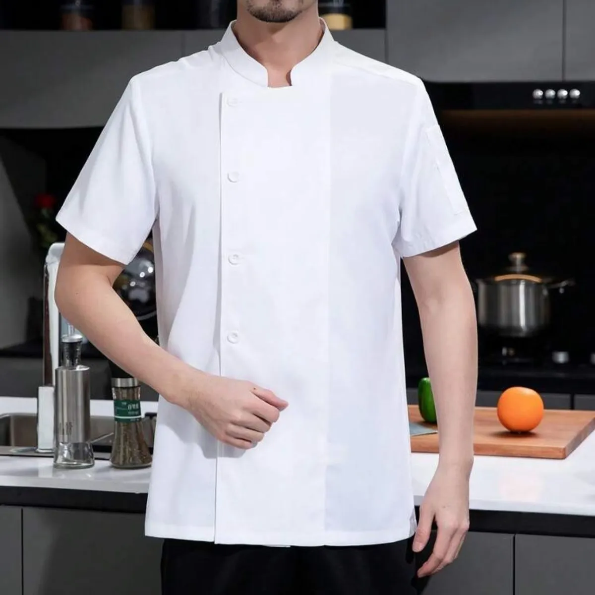 Breathable Chef Jacket With Back Mesh