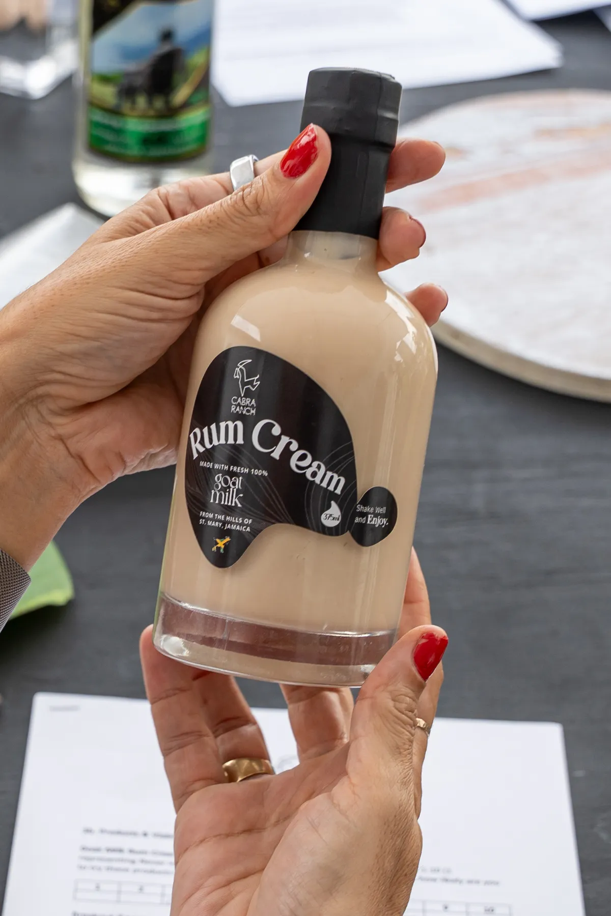 Cabra Ranch Rum Cream, made with 100% Fresh Goat Milk.