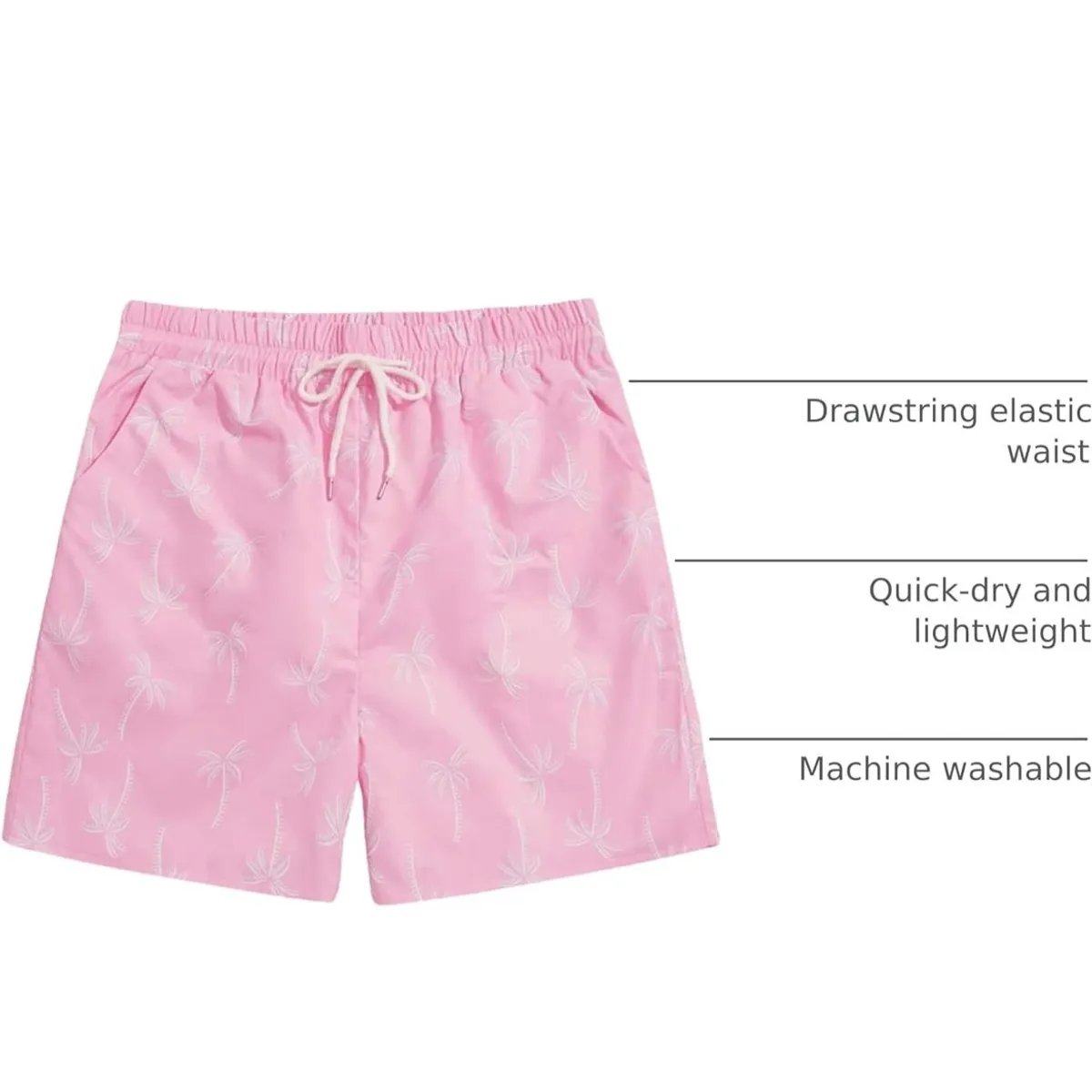 Men's Boho Paisley Graphic Print Drawstring Shorts