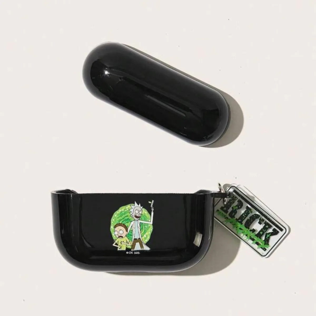 Rick And Morty | ROMWE 1 Piece Silicone Case With Cartoon Print Compatible With AirPods Pro Apple