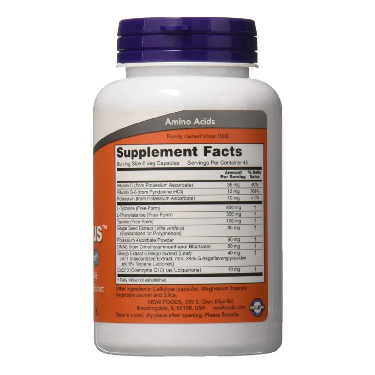 Now Foods True Focus - 90 Vegan Caps Packaging May Vary