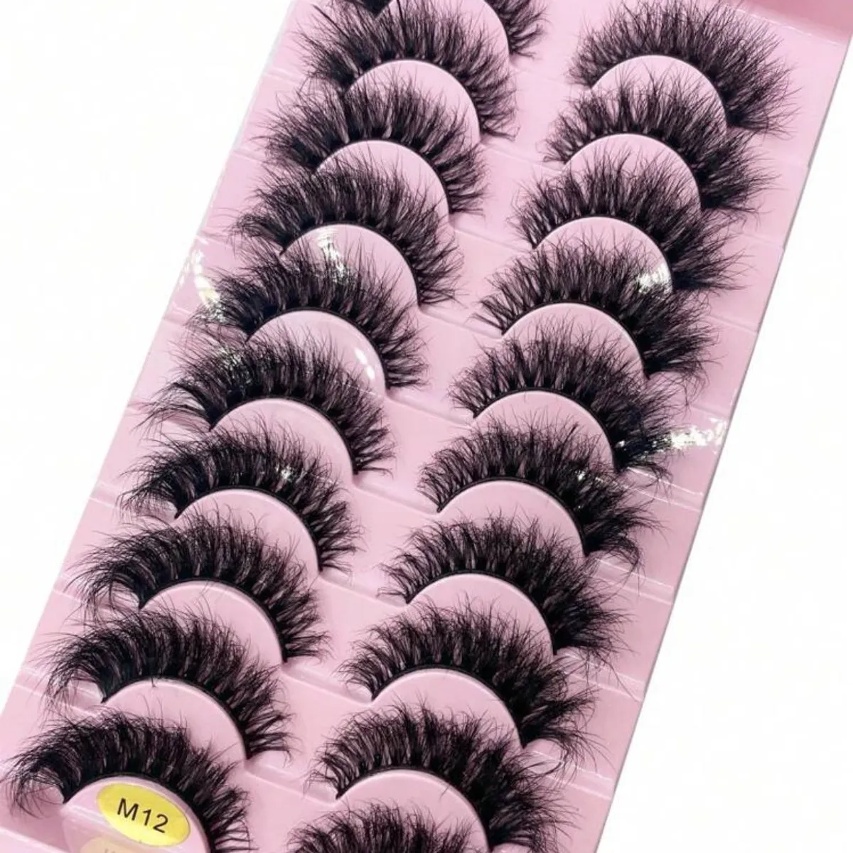 1 Box 10 Pairs False Fluffy Russian Strip Lashes 3D Fake Lashes