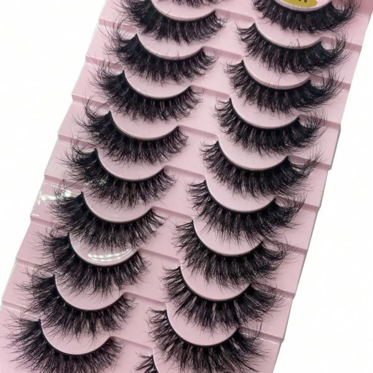 1 Box 10 Pairs False Fluffy Russian Strip Lashes 3D Fake Lashes