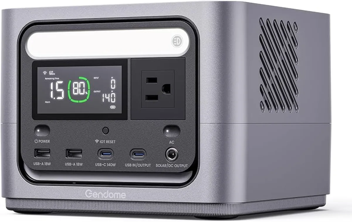 Go 300 Portable Power Station, 288Wh LiFePO4 Battery with 300W AC Outlet, Dual 140W USB-C Ports PD 3.1 Fast Charging, Solar Generator for Home Backup, Outdoor Camping, Travel, and Emergencies
