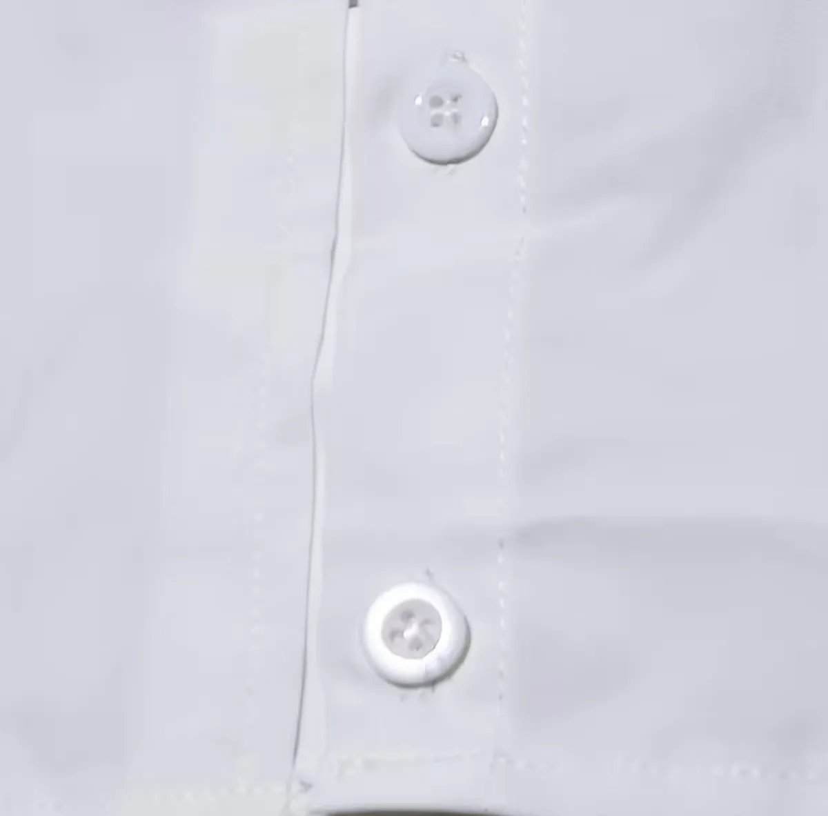 1pc Women's Elegant White Puff Sleeve Blouse - Long Sleeve Front Button-Front Lapel Collar - Size XS