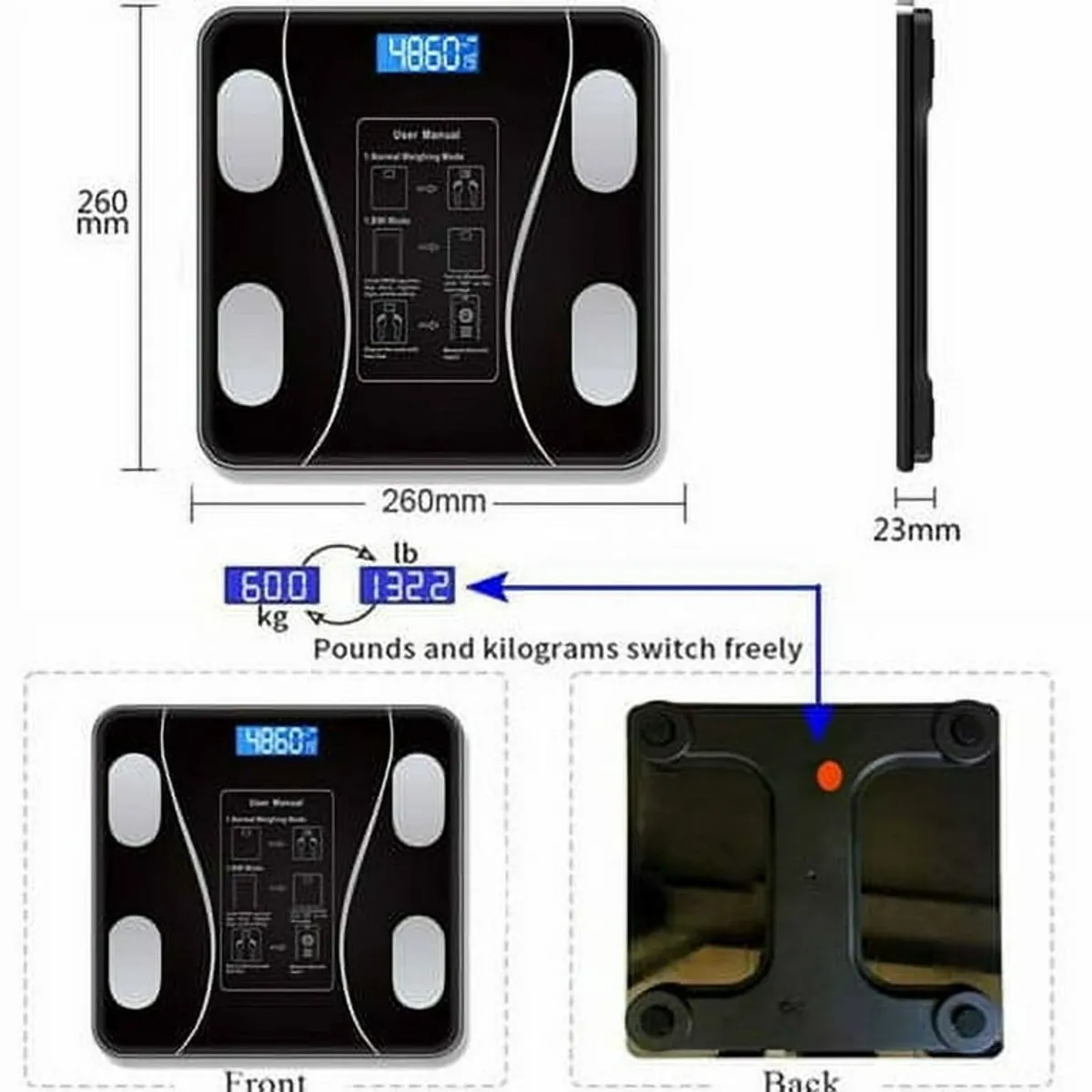 Smart Digital Personal Bathroom Scale v2