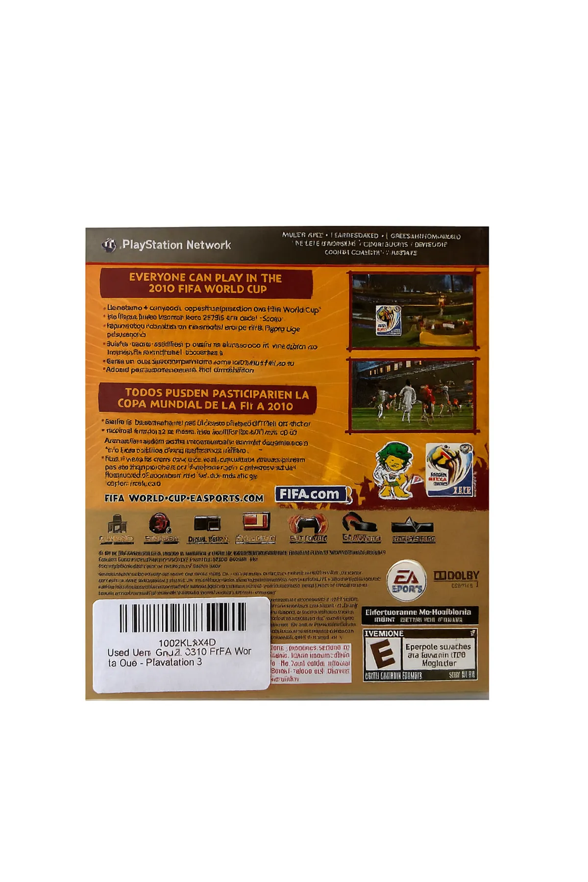 2010 FIFA World Cup South Africa – PlayStation 3 (PS3) – Complete with Case & Disc