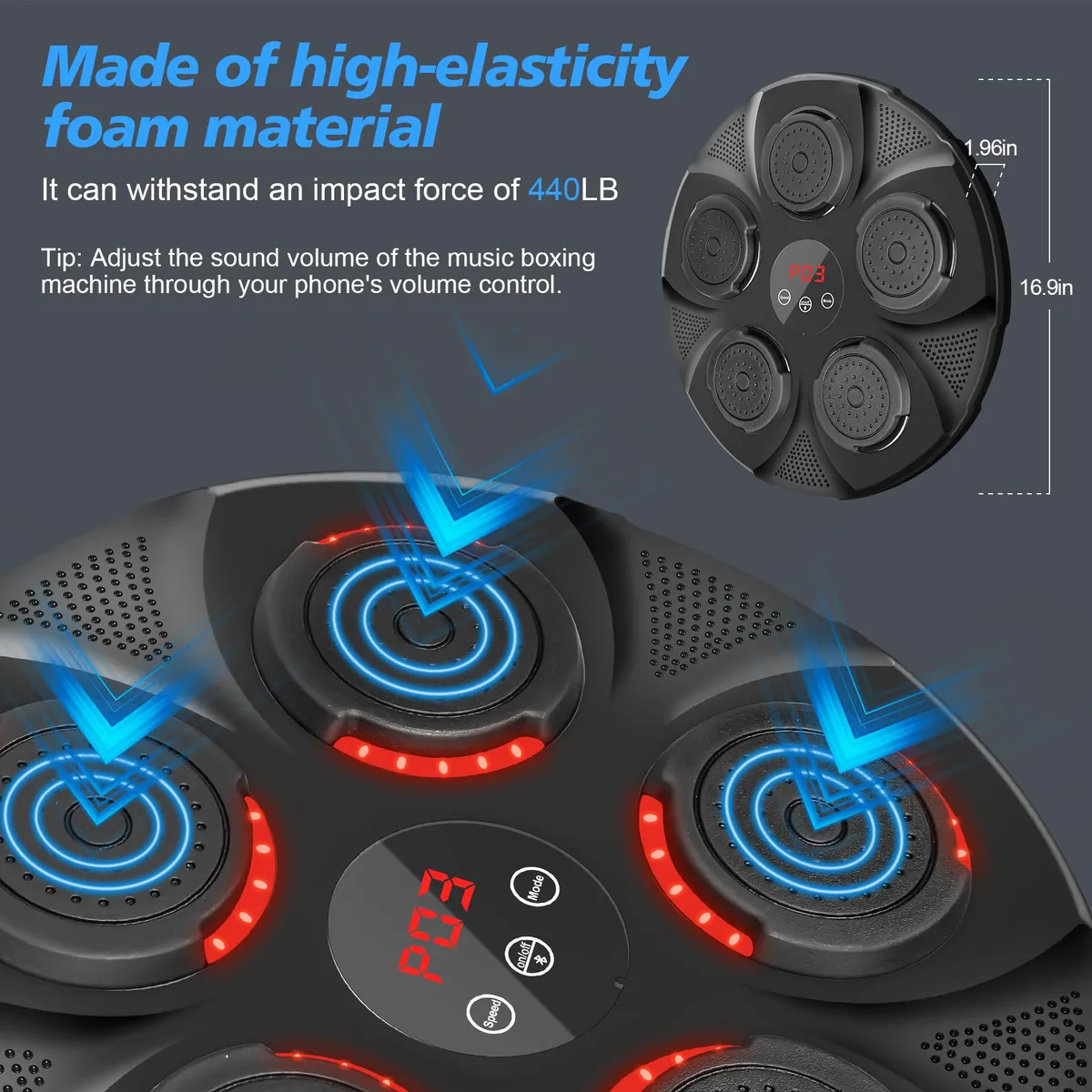 Home Smart Boxing Target Workout Machine, Electronic Focus Agility Training Digital Boxing for Kids and Adults