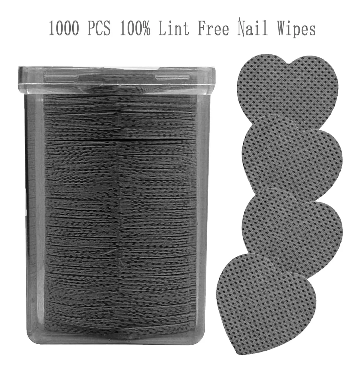 1000 PCS Lint Free Nail Wipes, Nail Polish Remover Wipes, Gel Nail Polish Remover