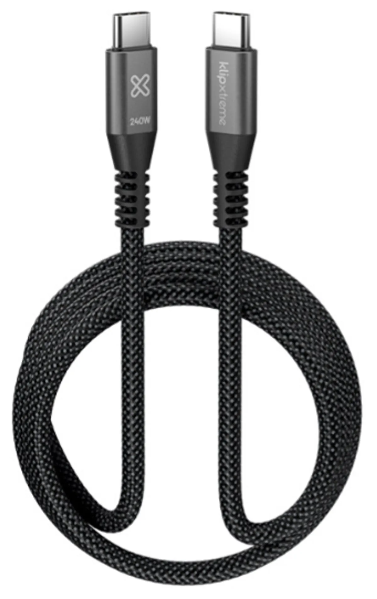 Klip Xtreme - USB cable - 24 pin USB-C, 10 feet long, 240W Braided Fast Charging, charge laptop or cellphone