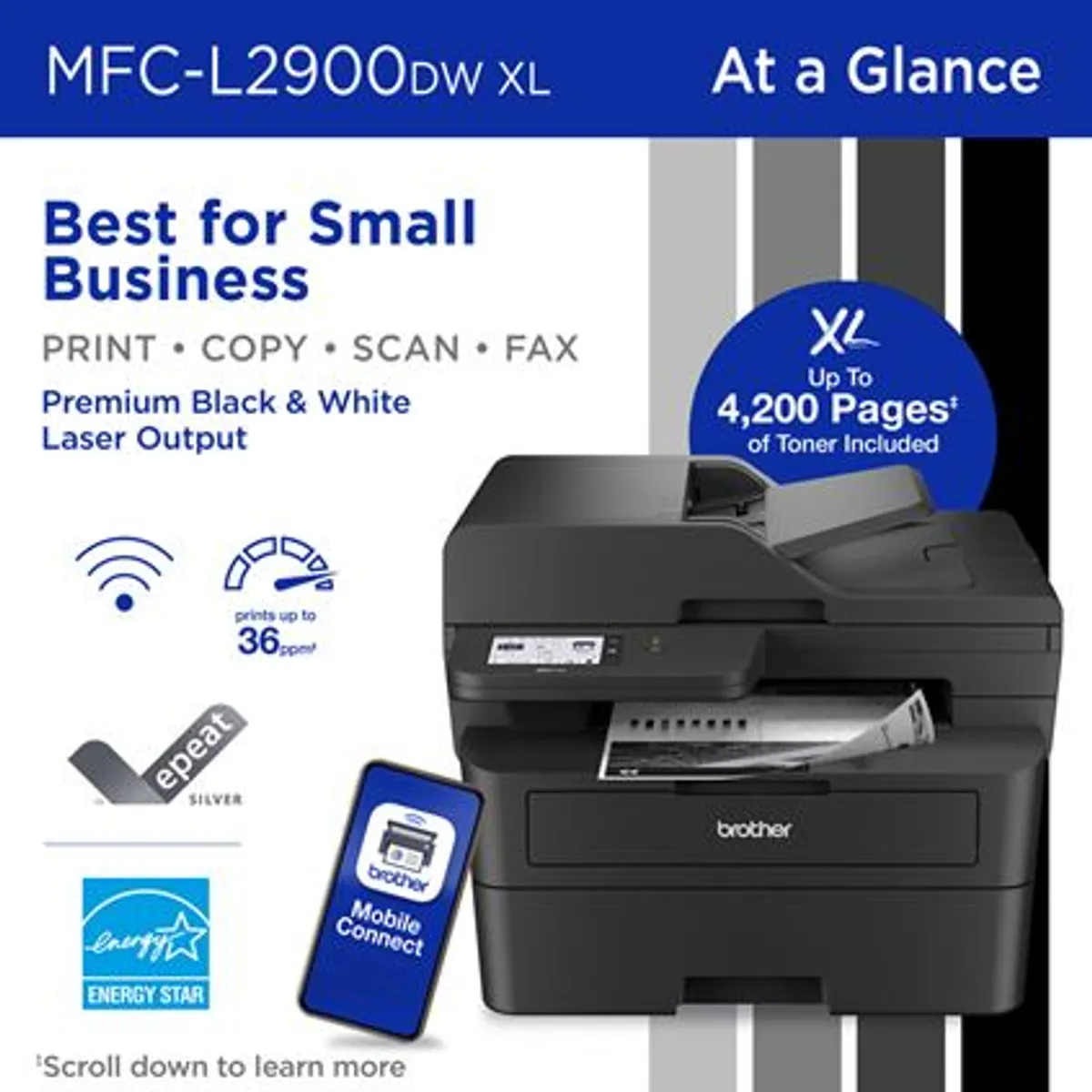 Brother MFCL2900DWXL Printer