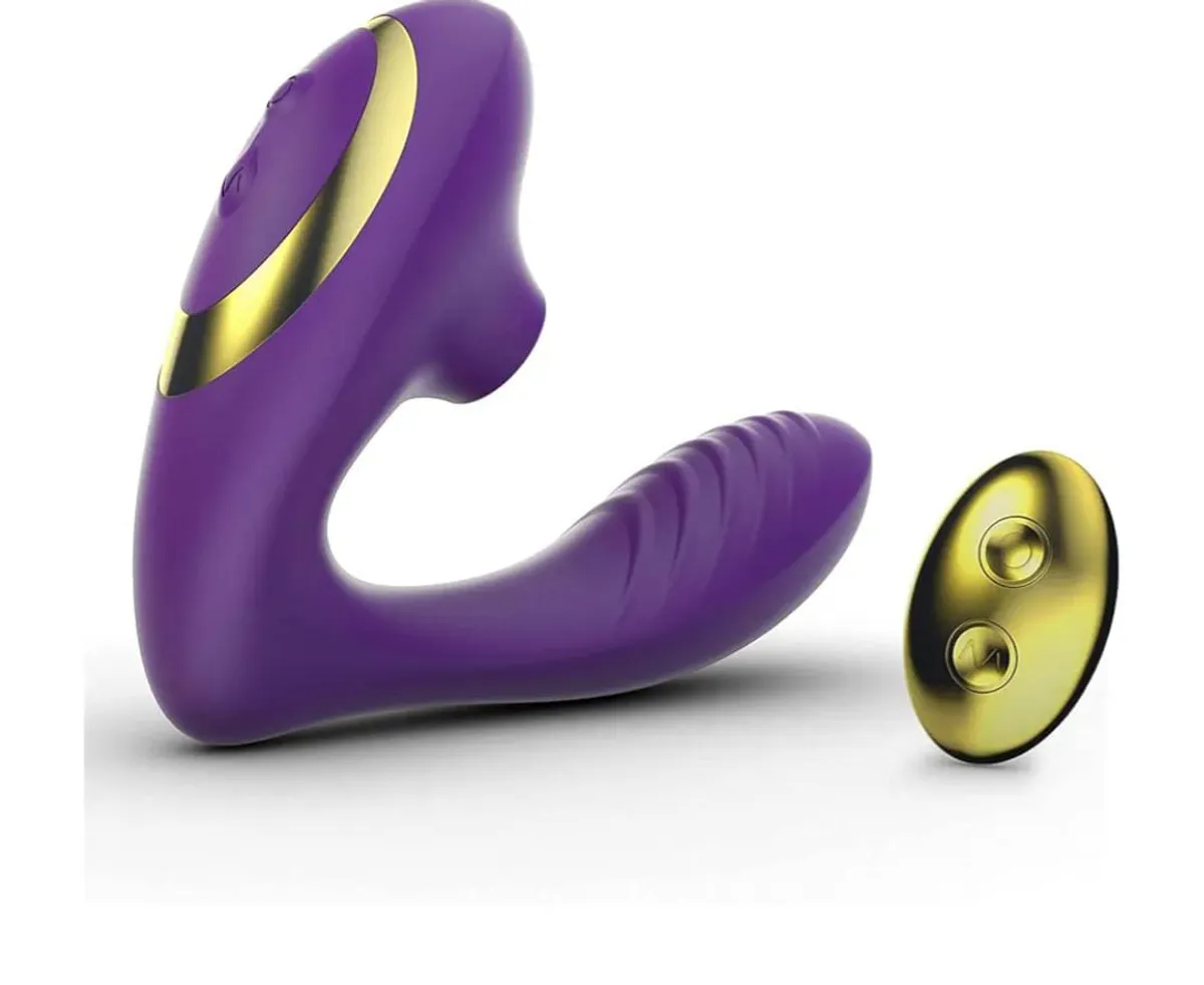 Tracy's Dog Pro 2 Clitoral Sucking Vibrator, G Spot Dildo Clit Stimulator with 10 Suction and Vibration Patterns, Popular Orgasm Sex Toys for Women, Purple (OG II)