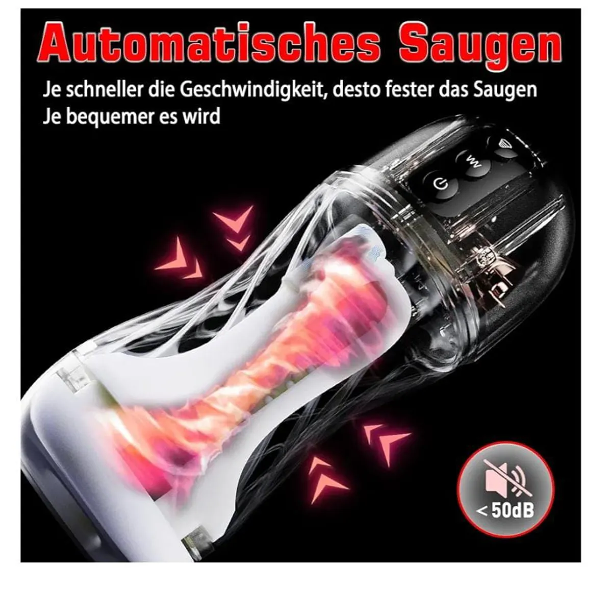Electric Masturbating for Men, Car Suction, 7 Vibrations and 5 Suction Modes, Masturbator, Powerful Stimulation, Oral Sex, Sex Toy for Men, Couples