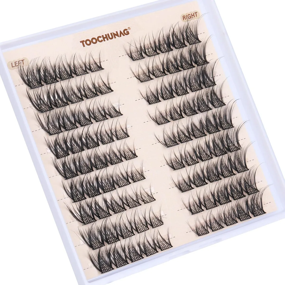 Natural Wispy Cluster Lashes