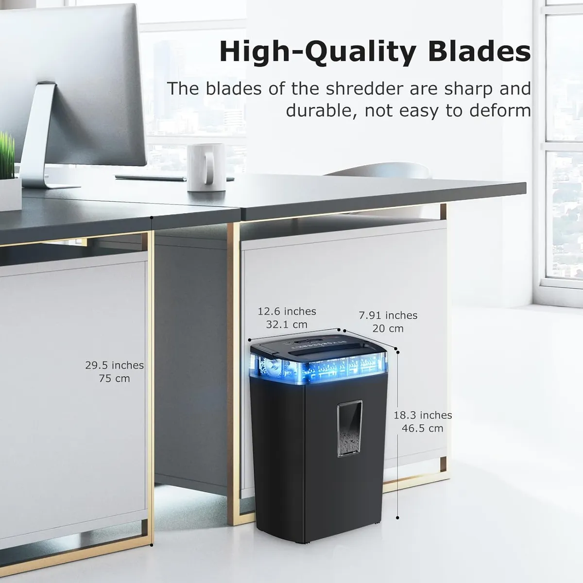 Bonsaii 12-Sheet Cross Cut Paper Shredder