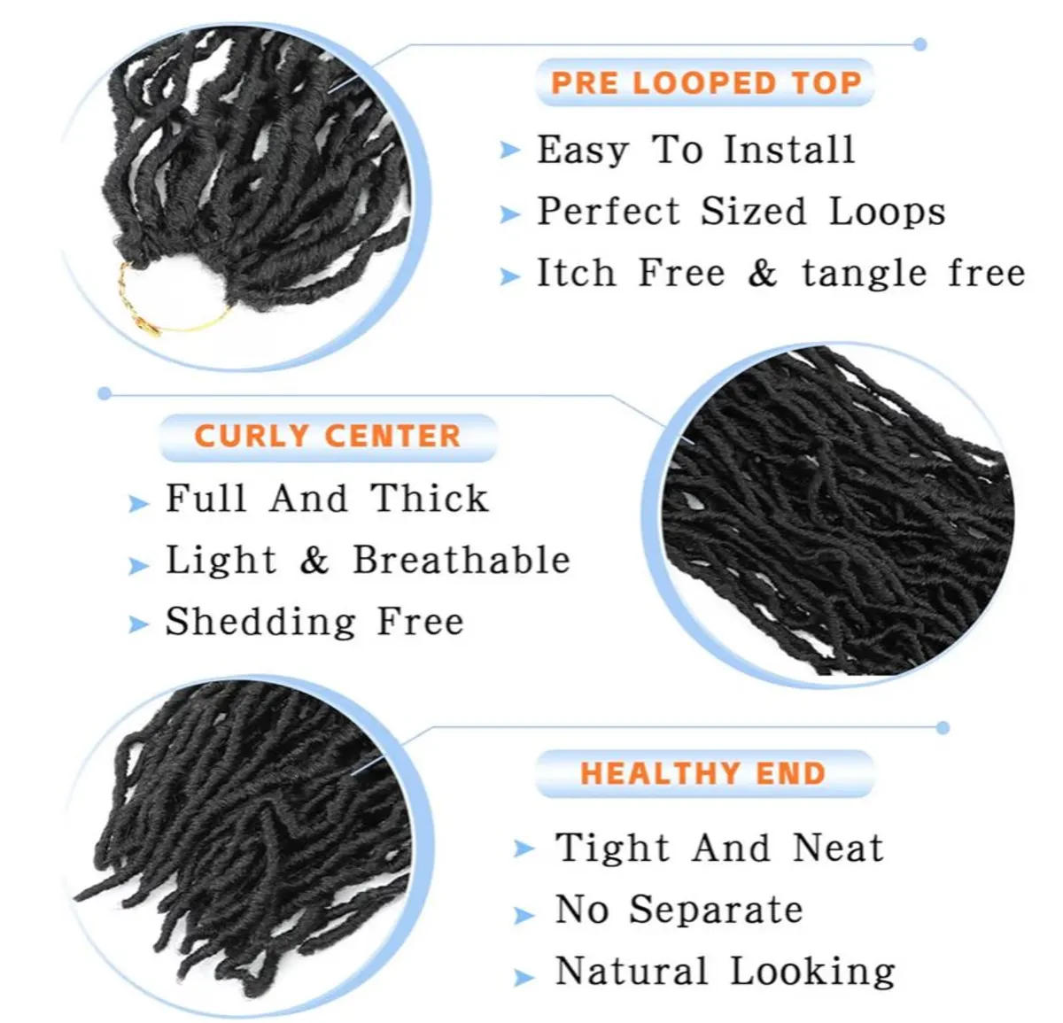 Soft Locs 10 Inch Faux Locs Crochet Hair 7 Packs Short Soft Locs Crochet Hair For Kids Pre Looped Soft Faux Loc Butterfly Hair Crochet Braids(10inch, 7 Packs, 1B)