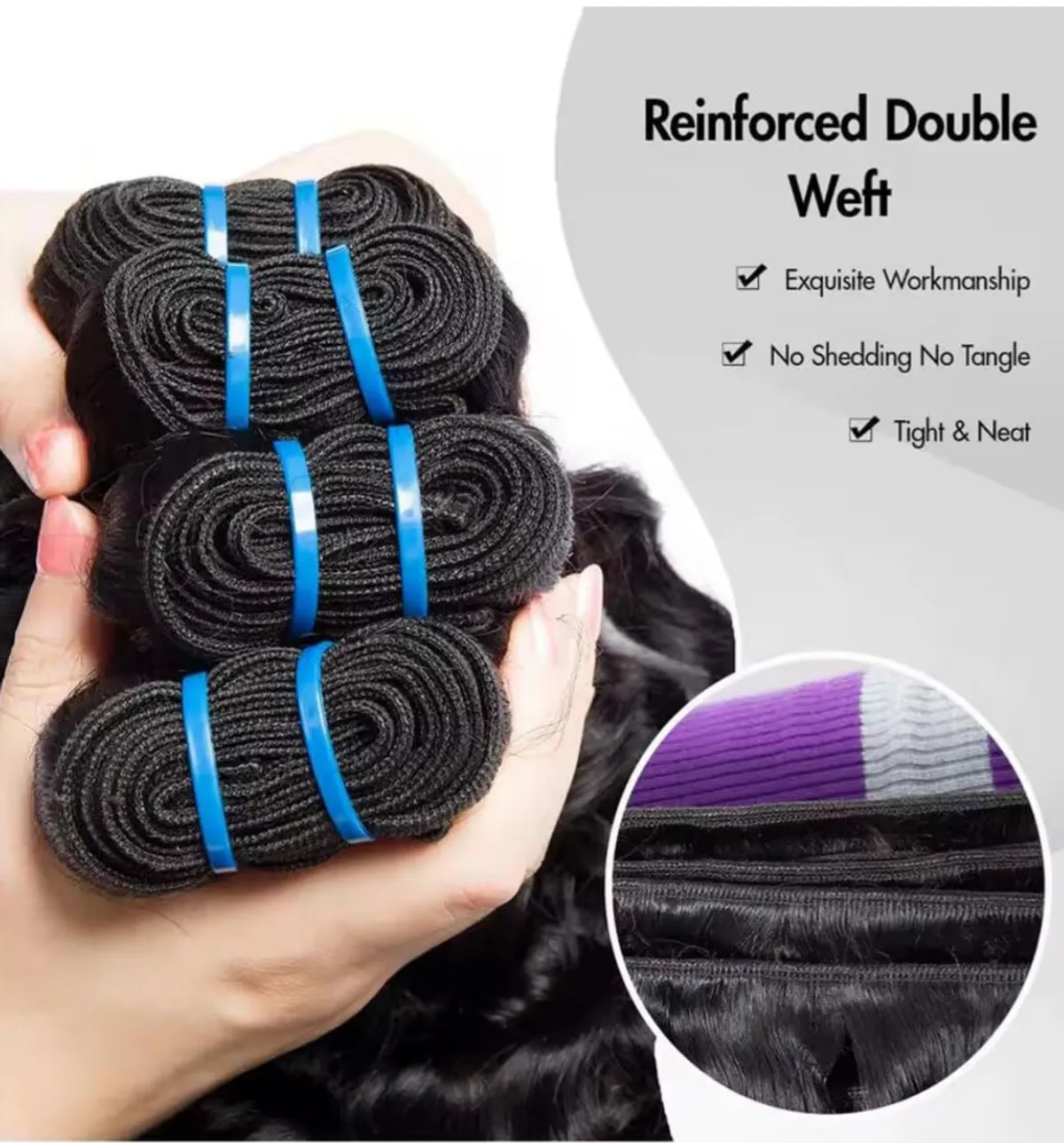 Curly Human Hair Bundles 2, 14 Inch and 1, 16 Inch Bundles Unprocessed Burmese Raw Hair Extension Real Human Hair 16A Natural Color Curly End Real Hair Weft Extensions