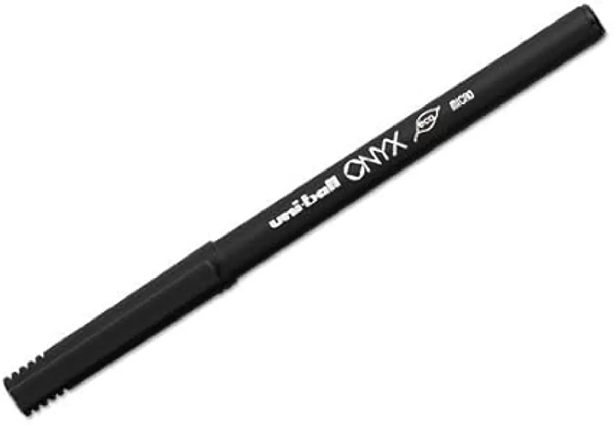 Uniball Onyxx Roller Pen 0.5mm Micro Black, Black, Red  Pen