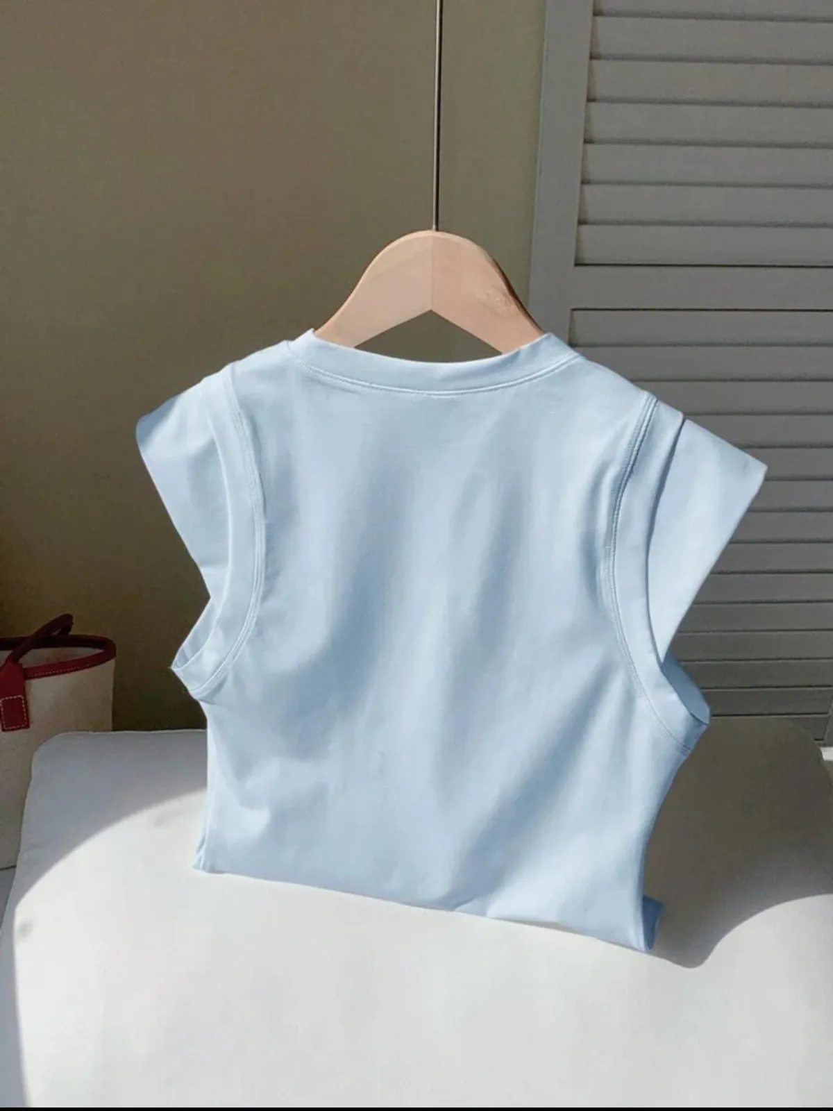 Comfortcana Women Summer Casual Solid Color 2 In 1 T-Shirt Valentine's Day Size L