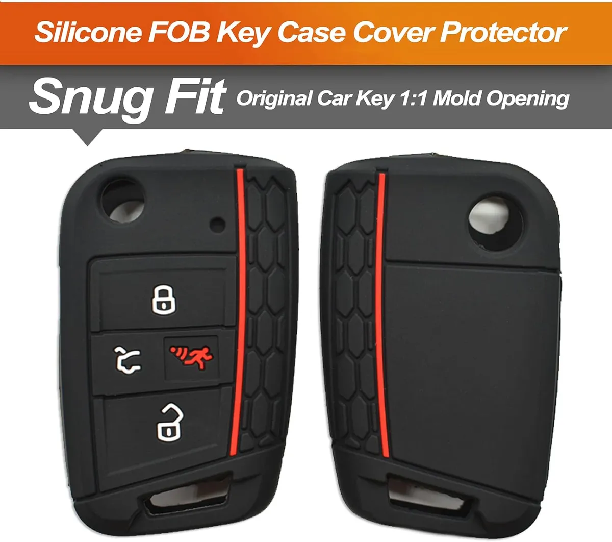 Dont Touch My Key Silicon Cover Case For VW Car Caddy