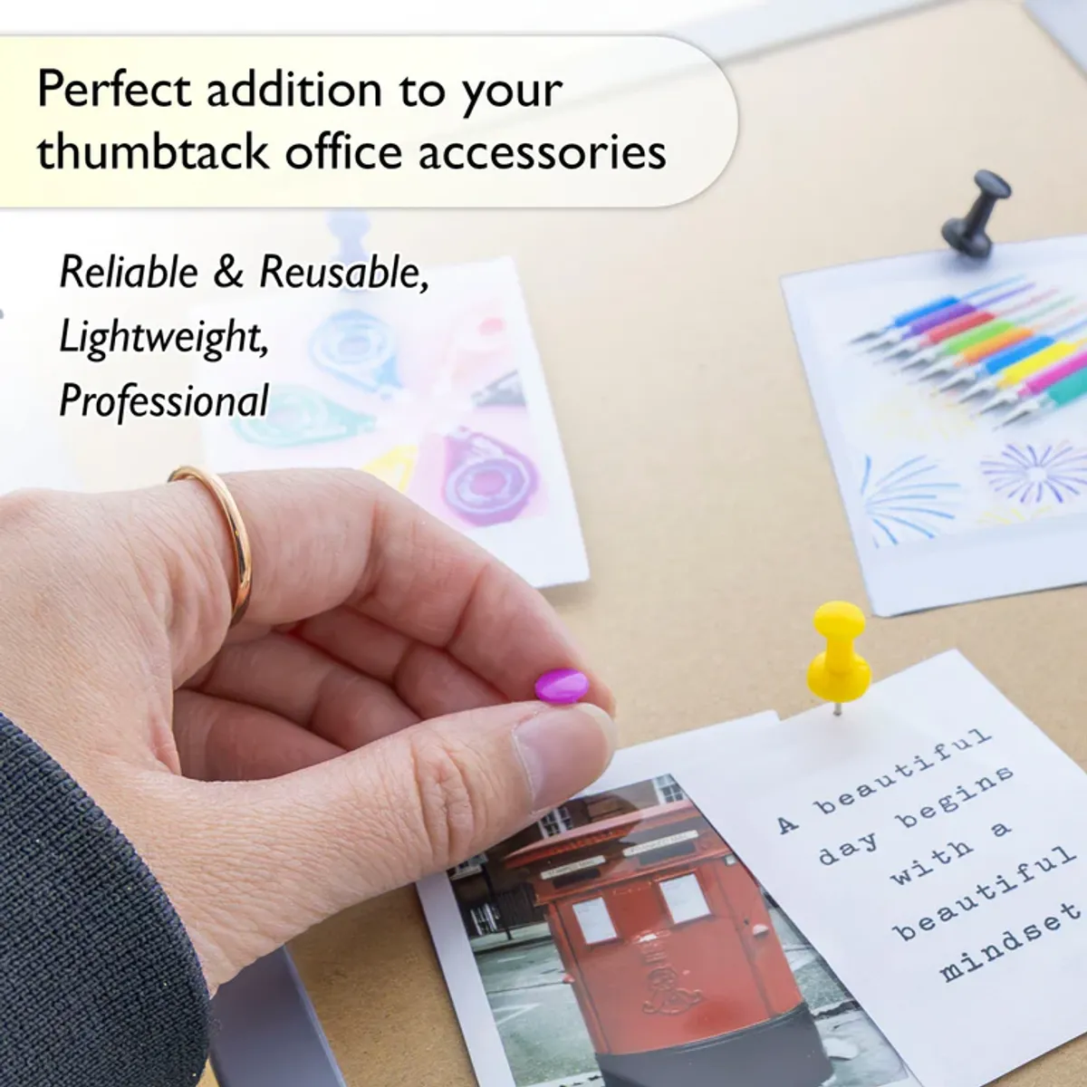 Push Pins Assorted Colours - B206