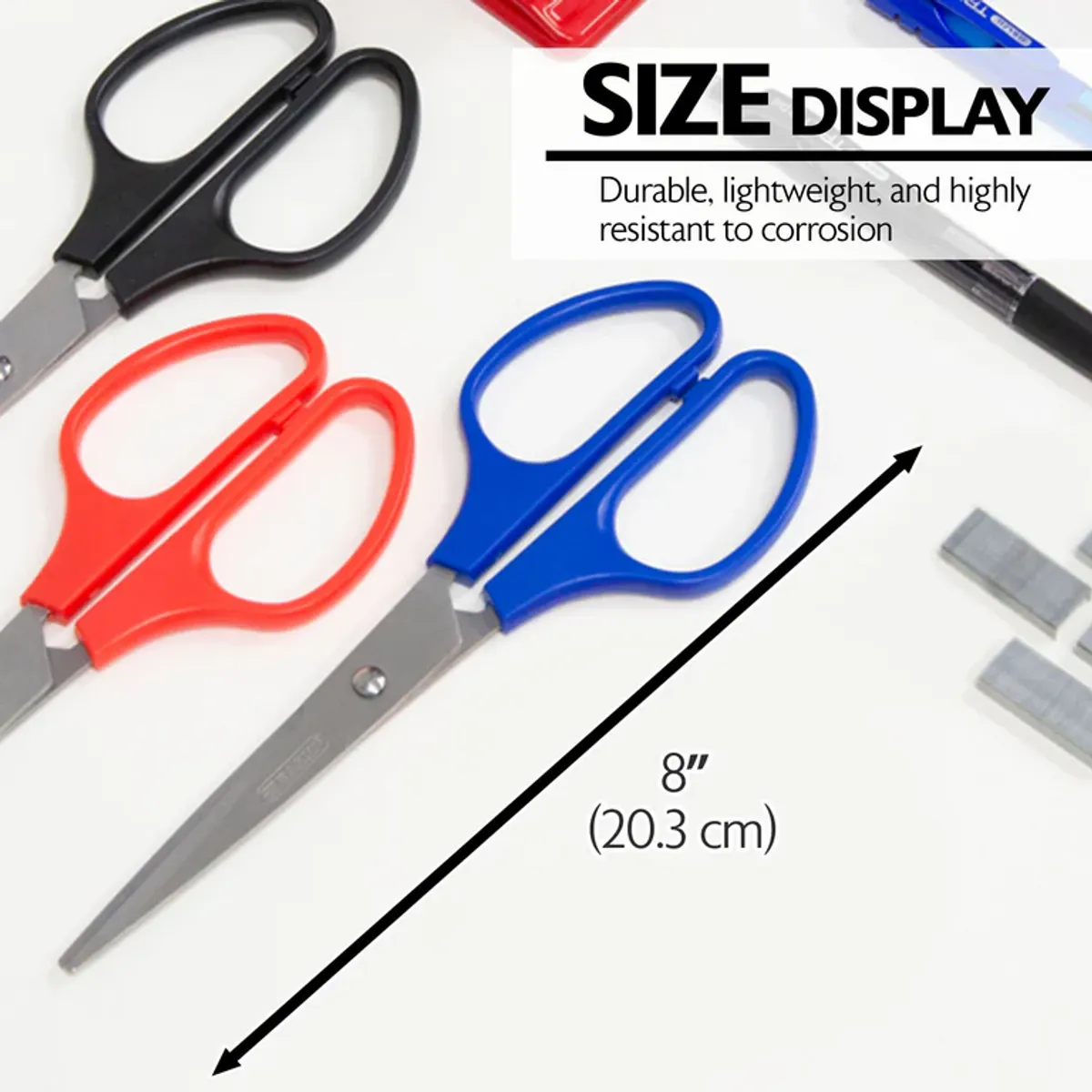 Scissors - 8" double thumb stainless- B4435