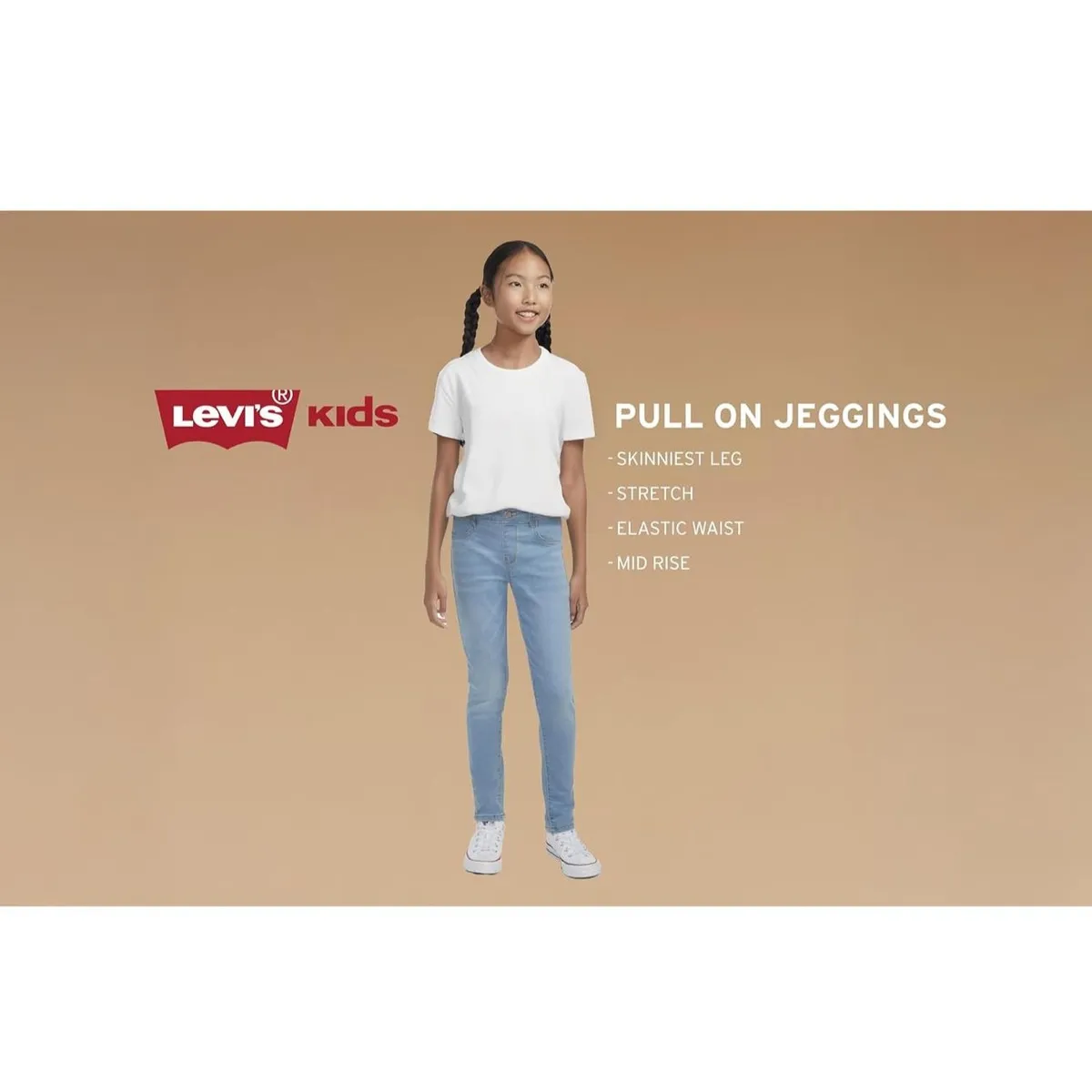 Levi's Baby-Girls Skinny Fit Pull on Jeggings - Size 6Y