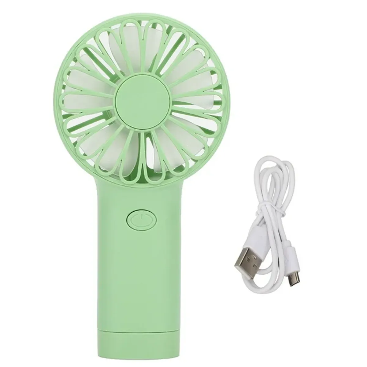 Handheld Fan, Battery Operated Small Fan USB Rechargeable Efficient Green For Office For Travel