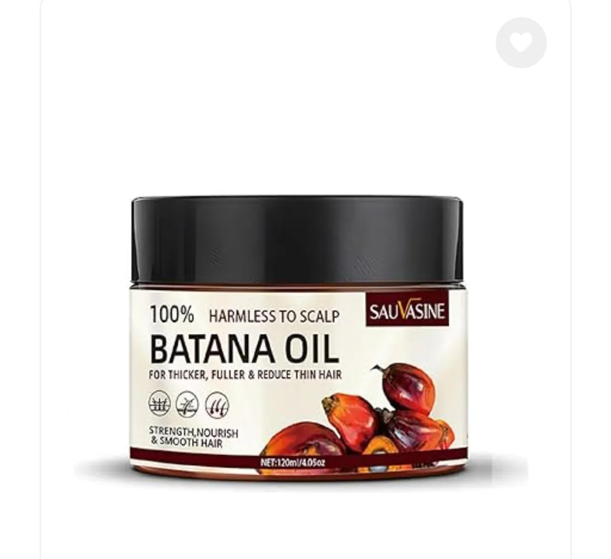 Raw Batana Oil for Hair Growth,Natural,Pure,Unrefined and Organic Dr. Sebi Batana Oil from Honduras, Repair Hair Split End for Men & Women(120ML)