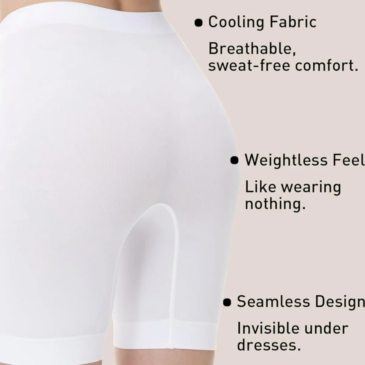 Slip Shorts for Under Dresses Women - Anti-Chafing Cooling Slip Shorts, Women's Seamless Under Skirts - Size 4XL