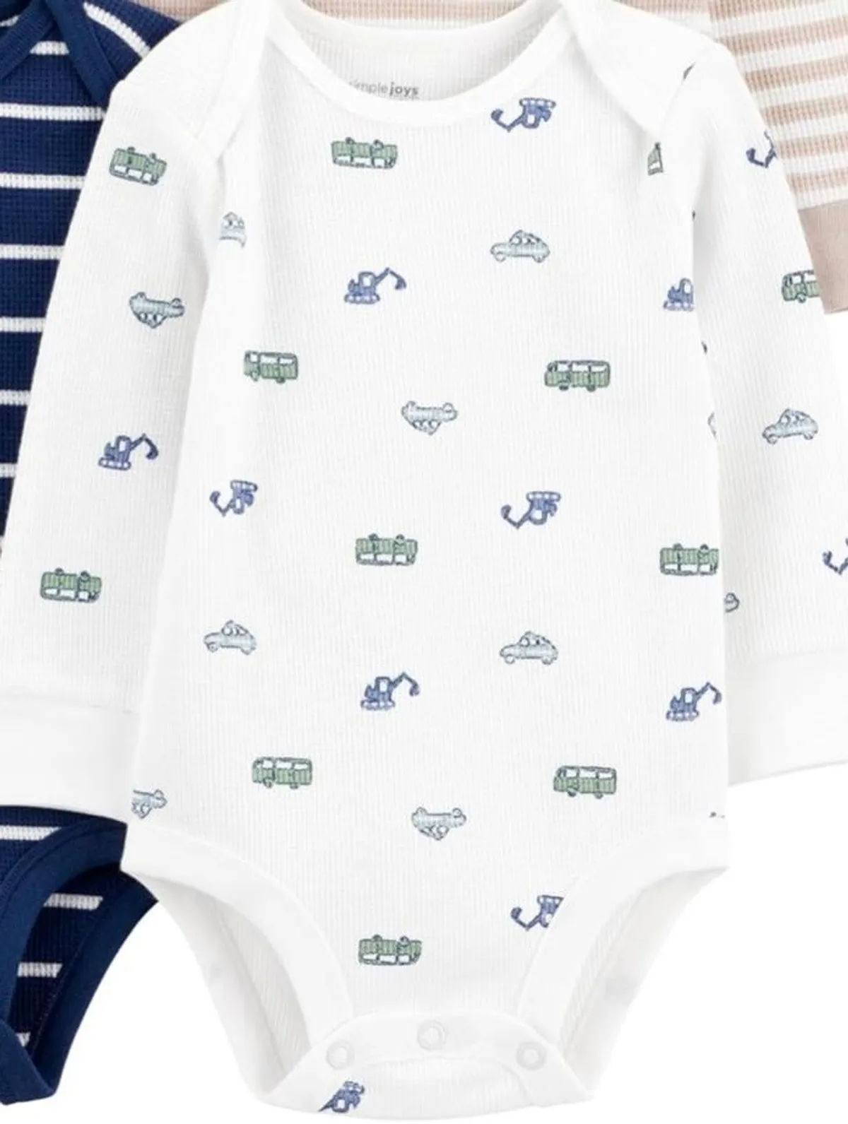 Simple  Joys By Carters , Blue & White, Organic Cotton, 0-3 Months