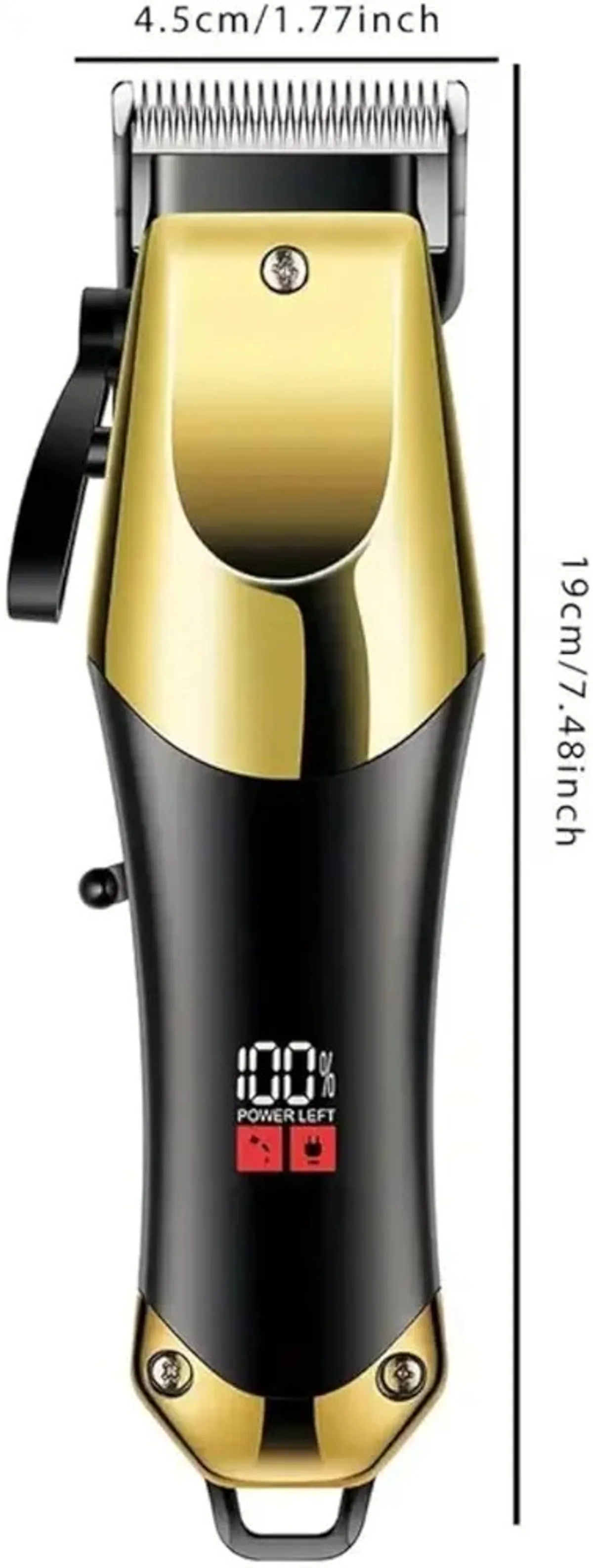 IAS DL-1720 Professional Hair Clipper For Men, Hair Cutting Machine, Cordless Barber Clipper With LED Display