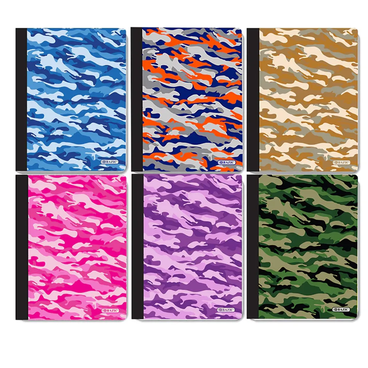Bazic Composition Book - Camouflage Design