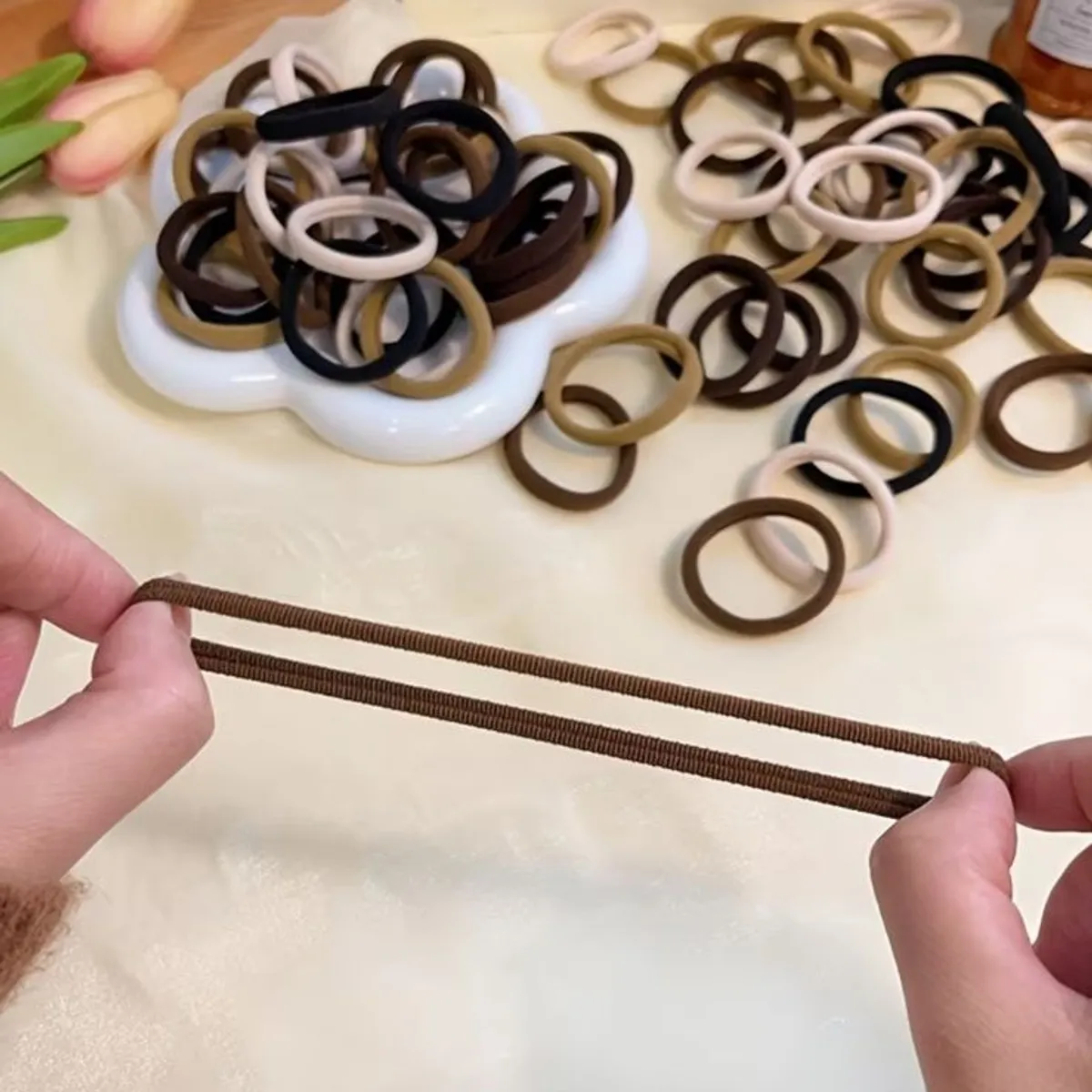 50pcs Seamless Jersey Scrunchies