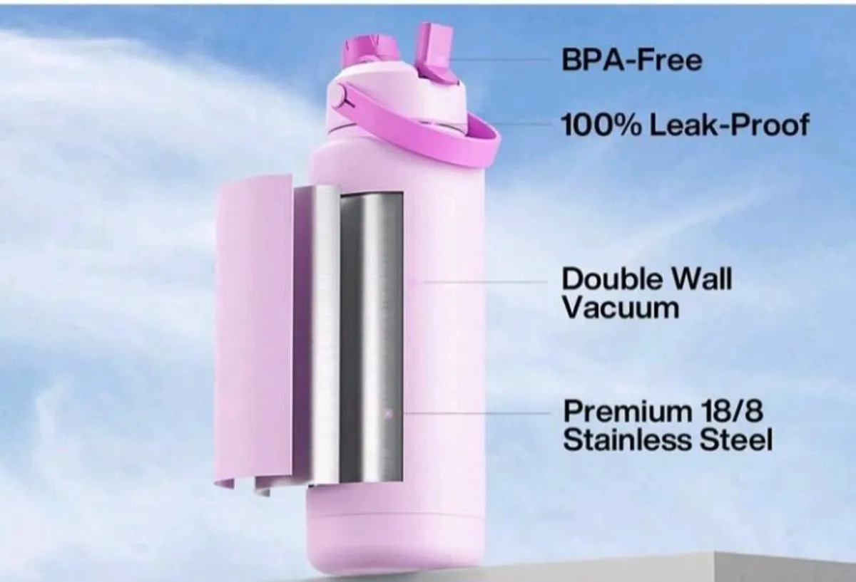 Powcan insulated water bottle , Pink