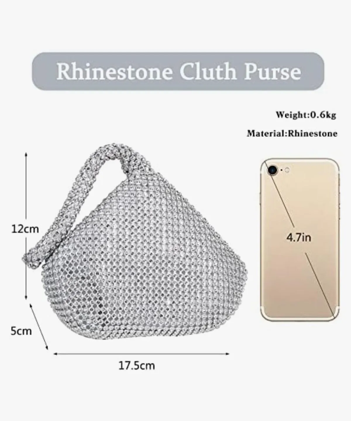 Women Silver Purse.
