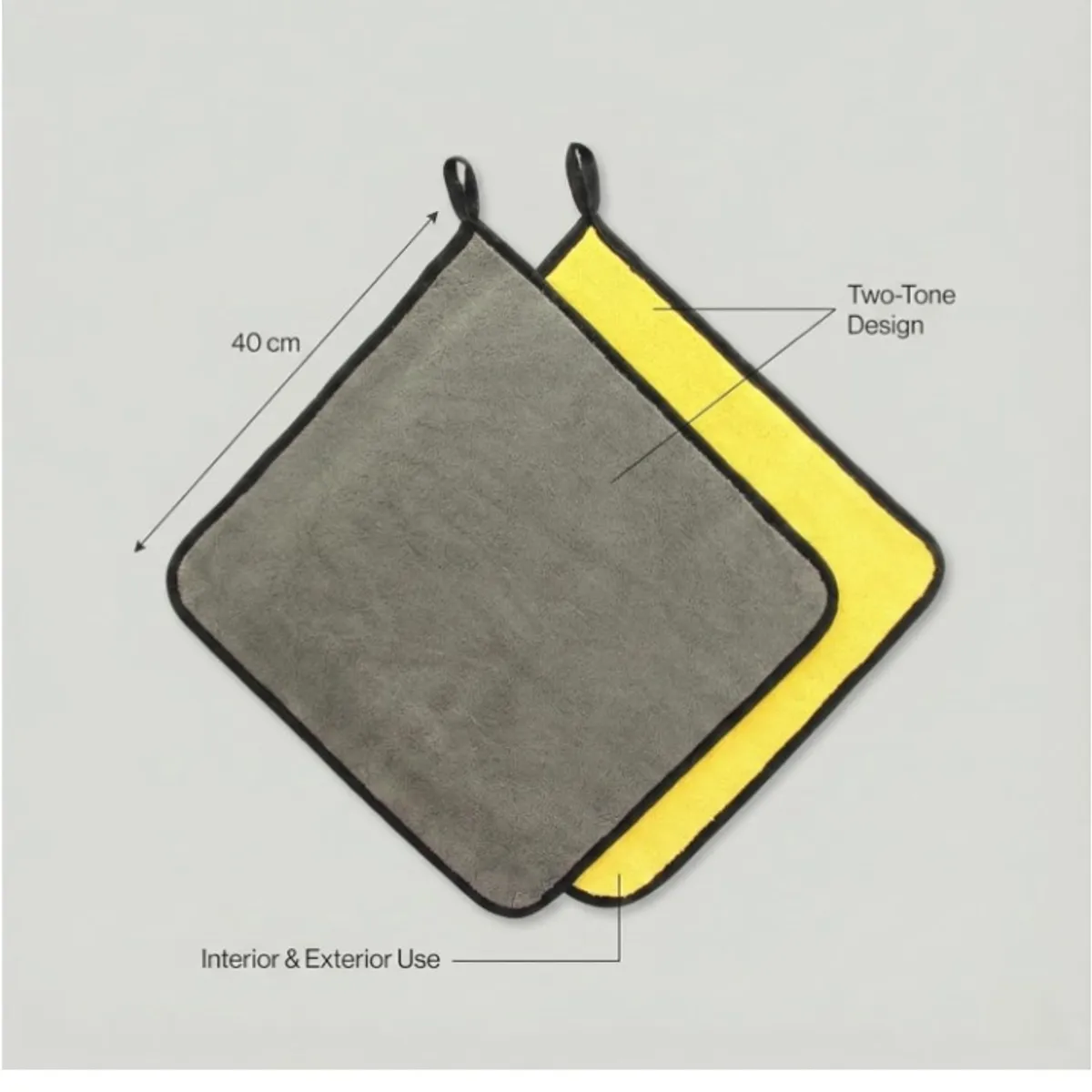 Car Microfiber Towel 5-Pack Lint-Free Towels for Car Drying & Detailing