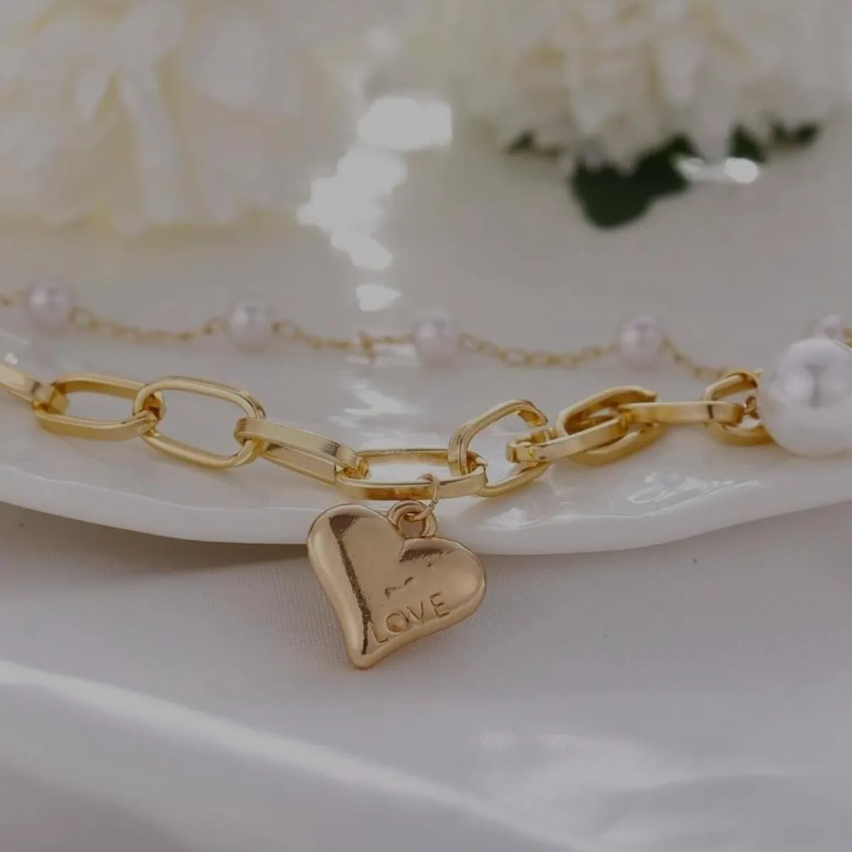 Stylish Gold Plated Charm Bracelet for Women and Girls