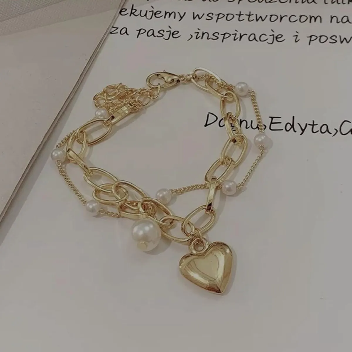 Stylish Gold Plated Charm Bracelet for Women and Girls