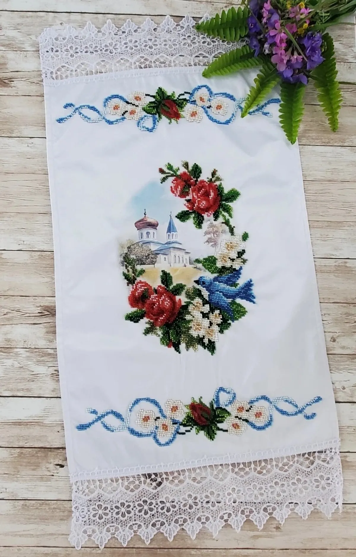 Easter Beaded Basket Cover