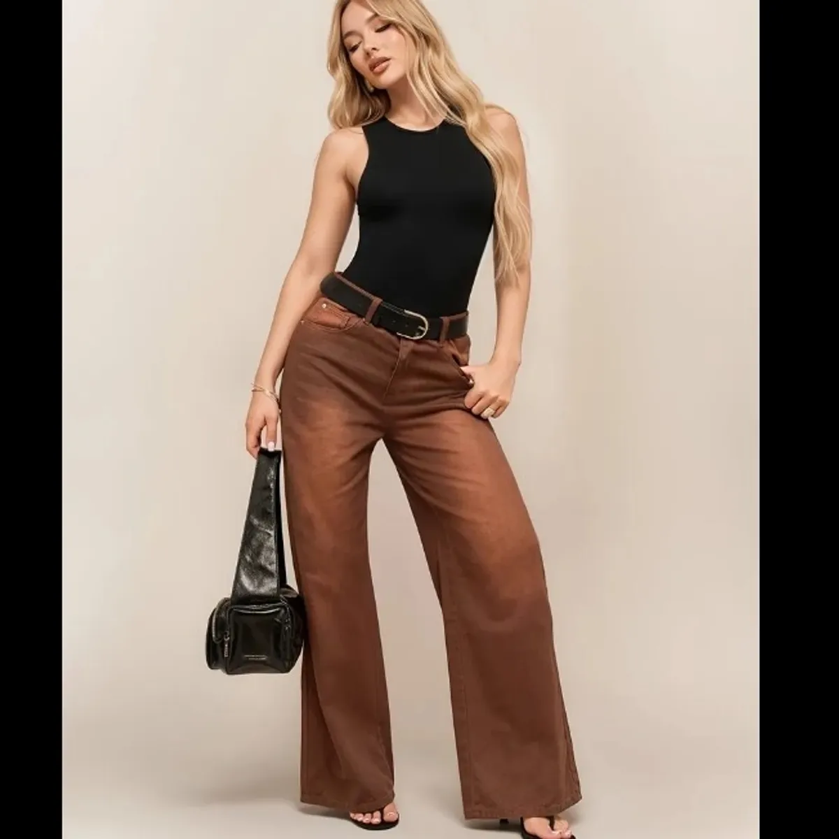 Women'S Elegant Sleeveless Round Neck Bodysuit. Size S