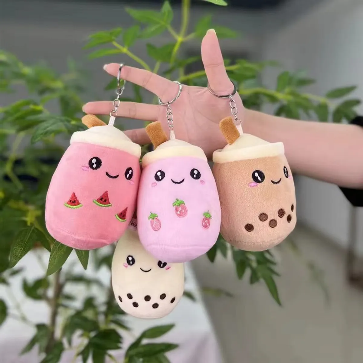 Bubble Tea Keychain Pendant