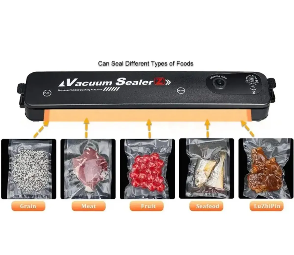 Vacuum Sealing And Fresh Sealing Kitchen Tools Compact Sealer with a Easy Freshness Option Air Sealer for Small Spaces Ideal for Bulk Packaging