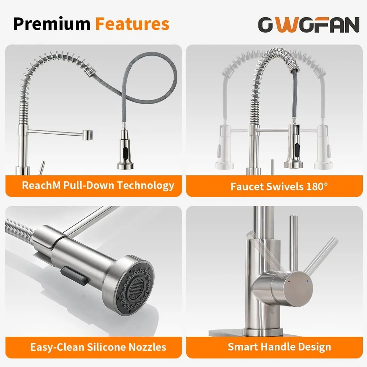 Kitchen Faucet with Pull Down