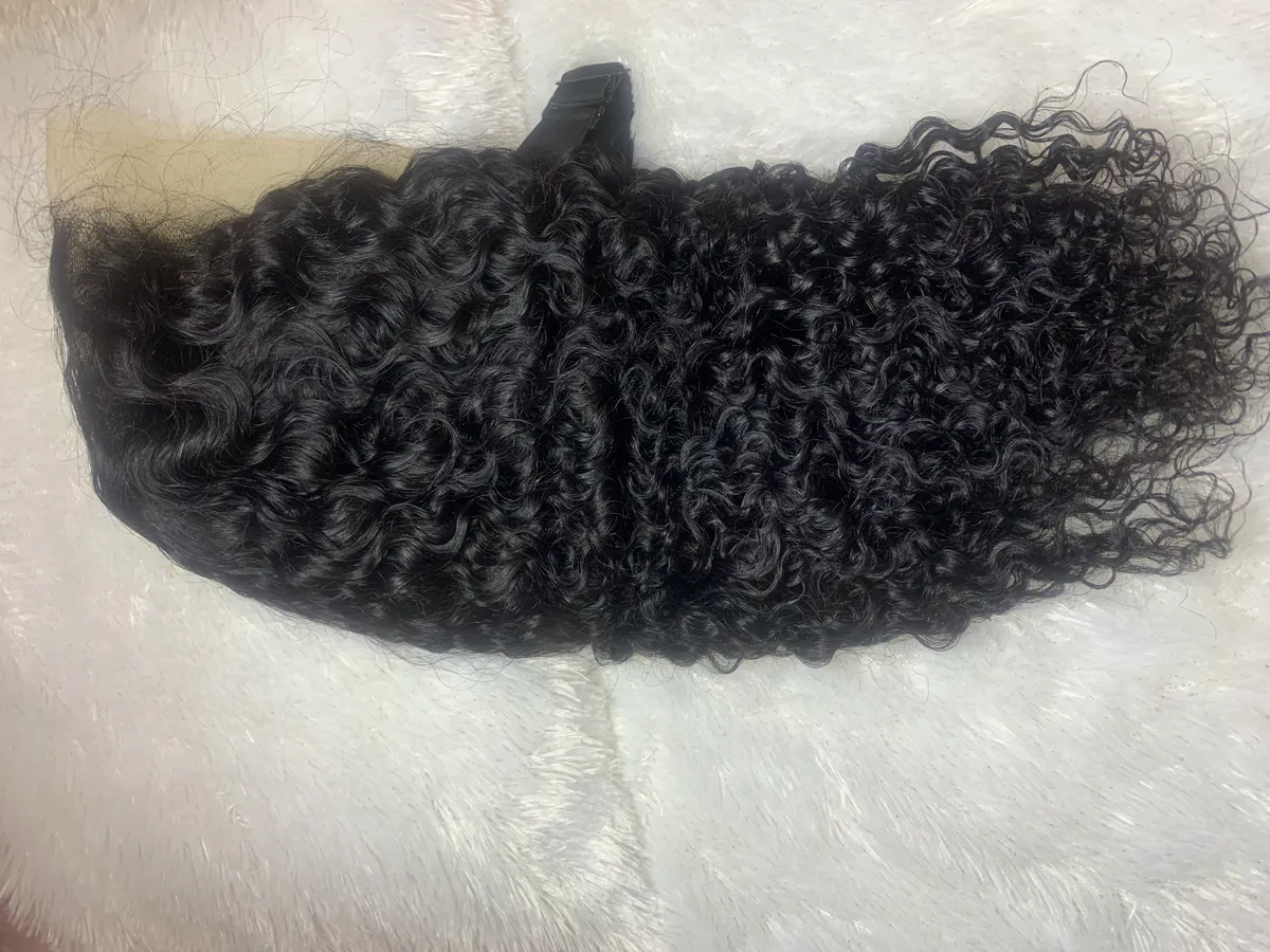Kinky Curly Wig Human Hair Lace front 13*4 Pre pluck with baby hairs, 18”
