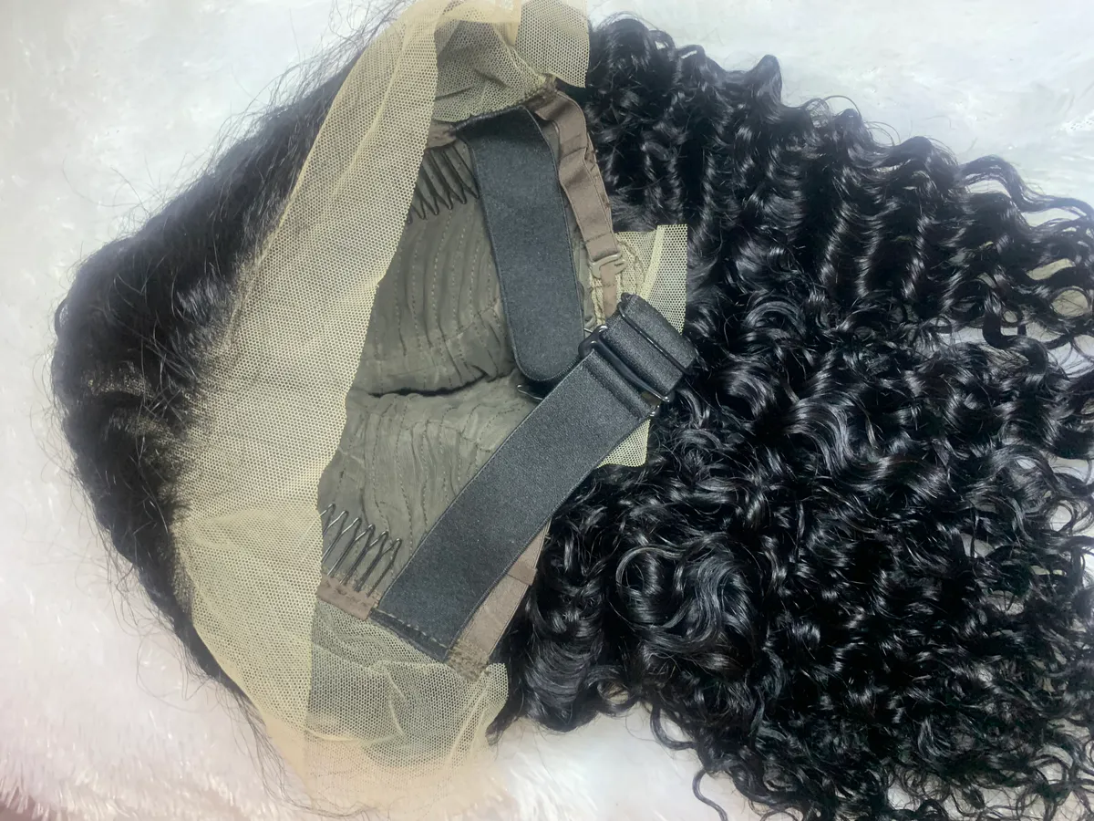 Kinky Curly Wig Human Hair Lace front 13*4 Pre pluck with baby hairs, 18”