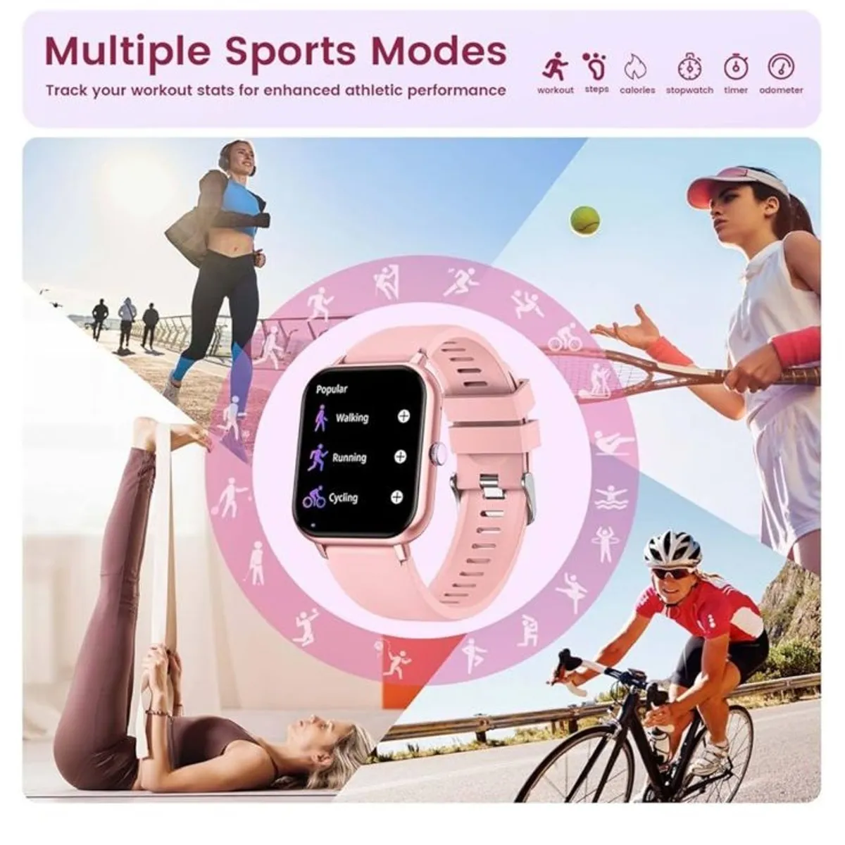 Pink Smart Watch
