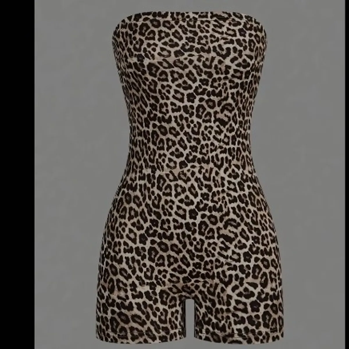 3pcs Set Women's Leopard Print Sexy Jumpsuit Size XS