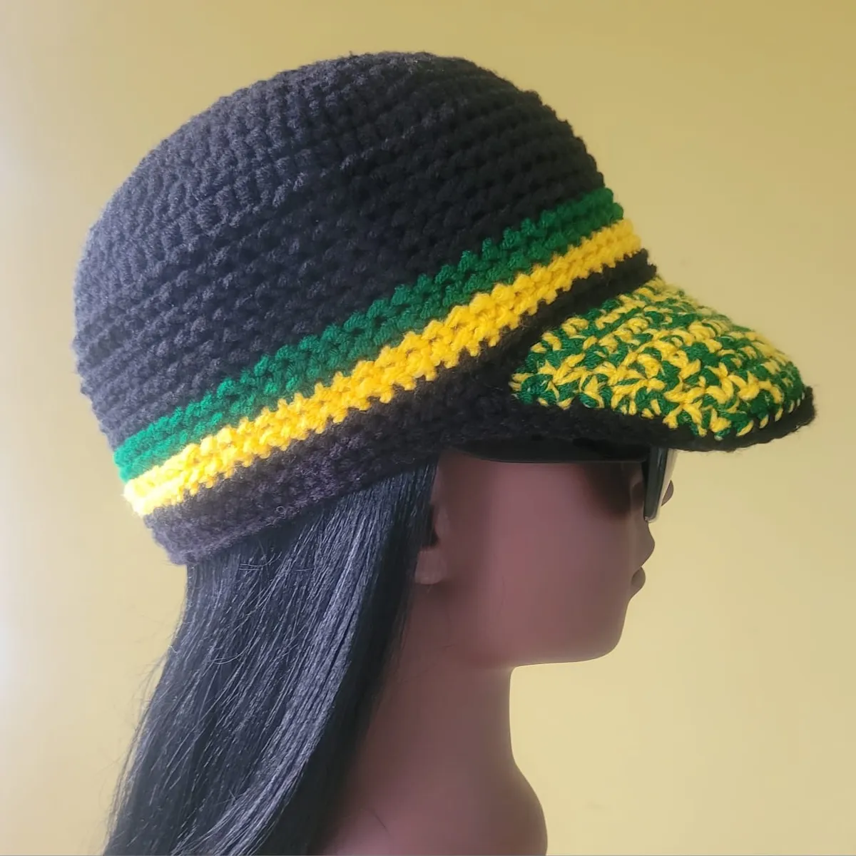 Crochet Ball Cap from the "Jamaica Love" series