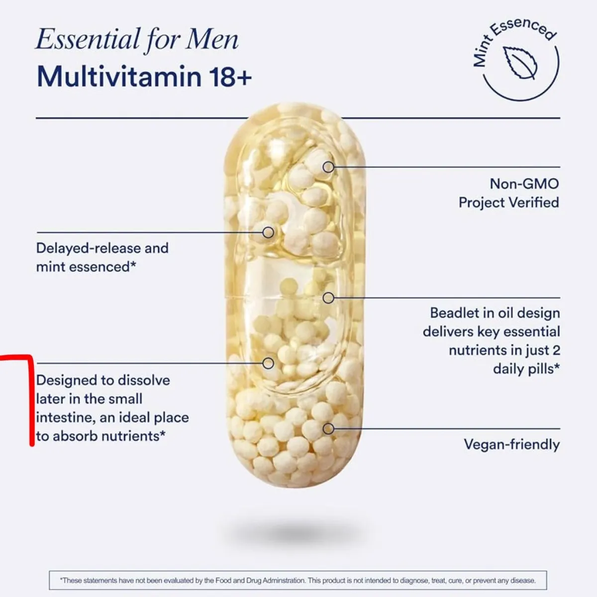 Ritual Multivitamin for Men 18+ Dietary Suppliment 60 Vegan Capsules